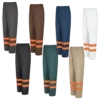 Hi Vis Elastic Waist Pants Collection with Orange Reflective Tape for Outdoor Workers