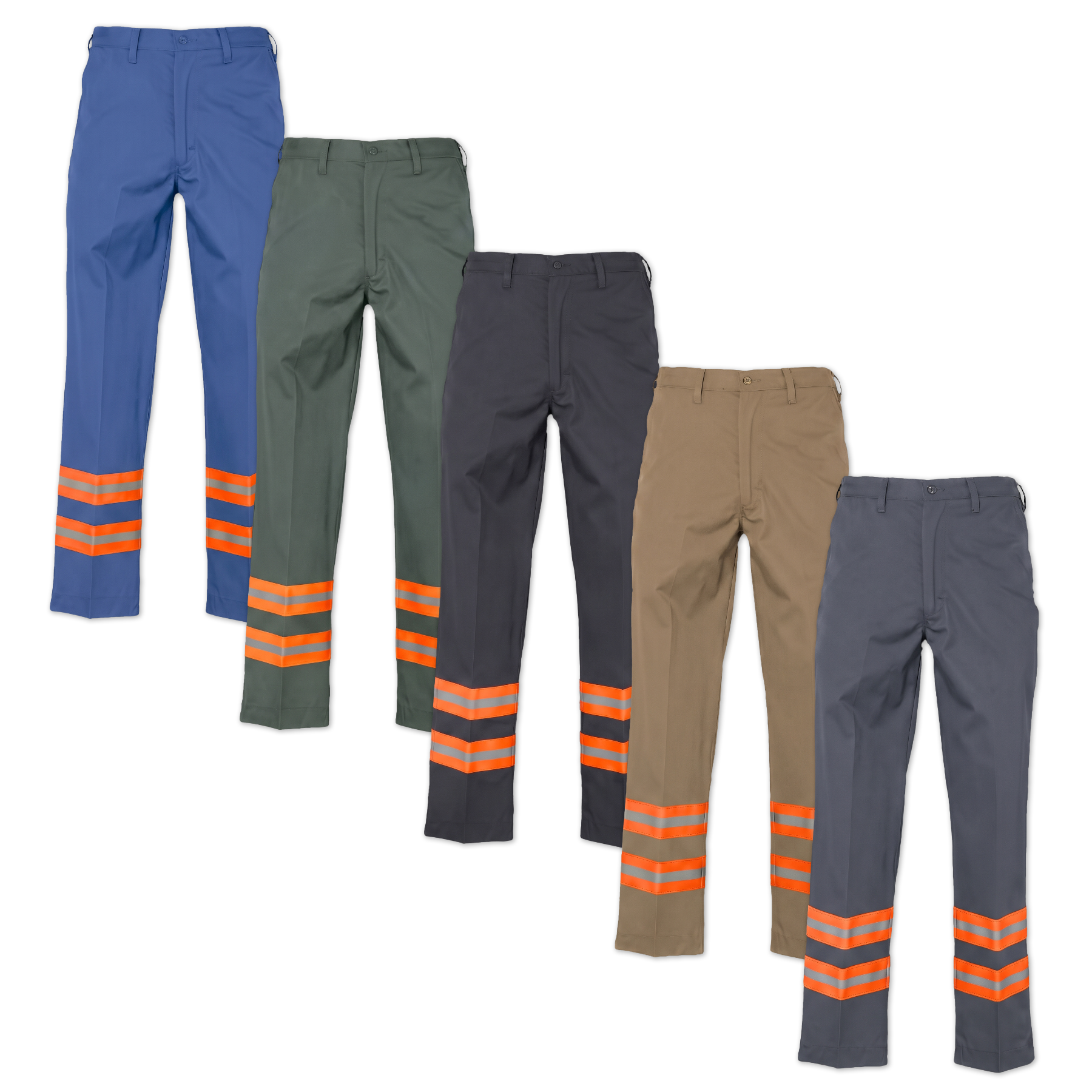 100% Cotton Hi-Vis Work Pants | Flex Waistband - Image 2