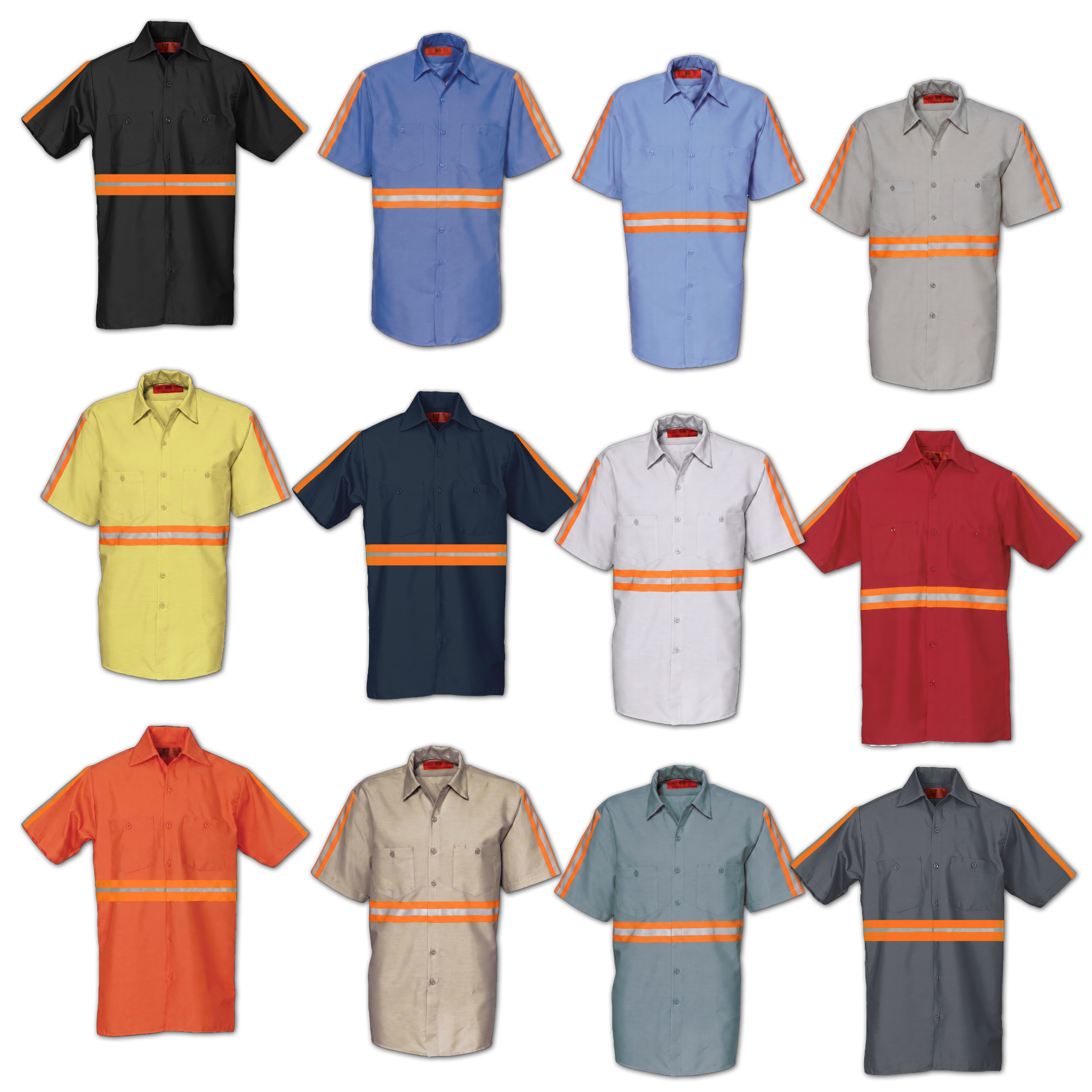Hi Vis Uniform Work Shirt - Short Sleeve - Image 2